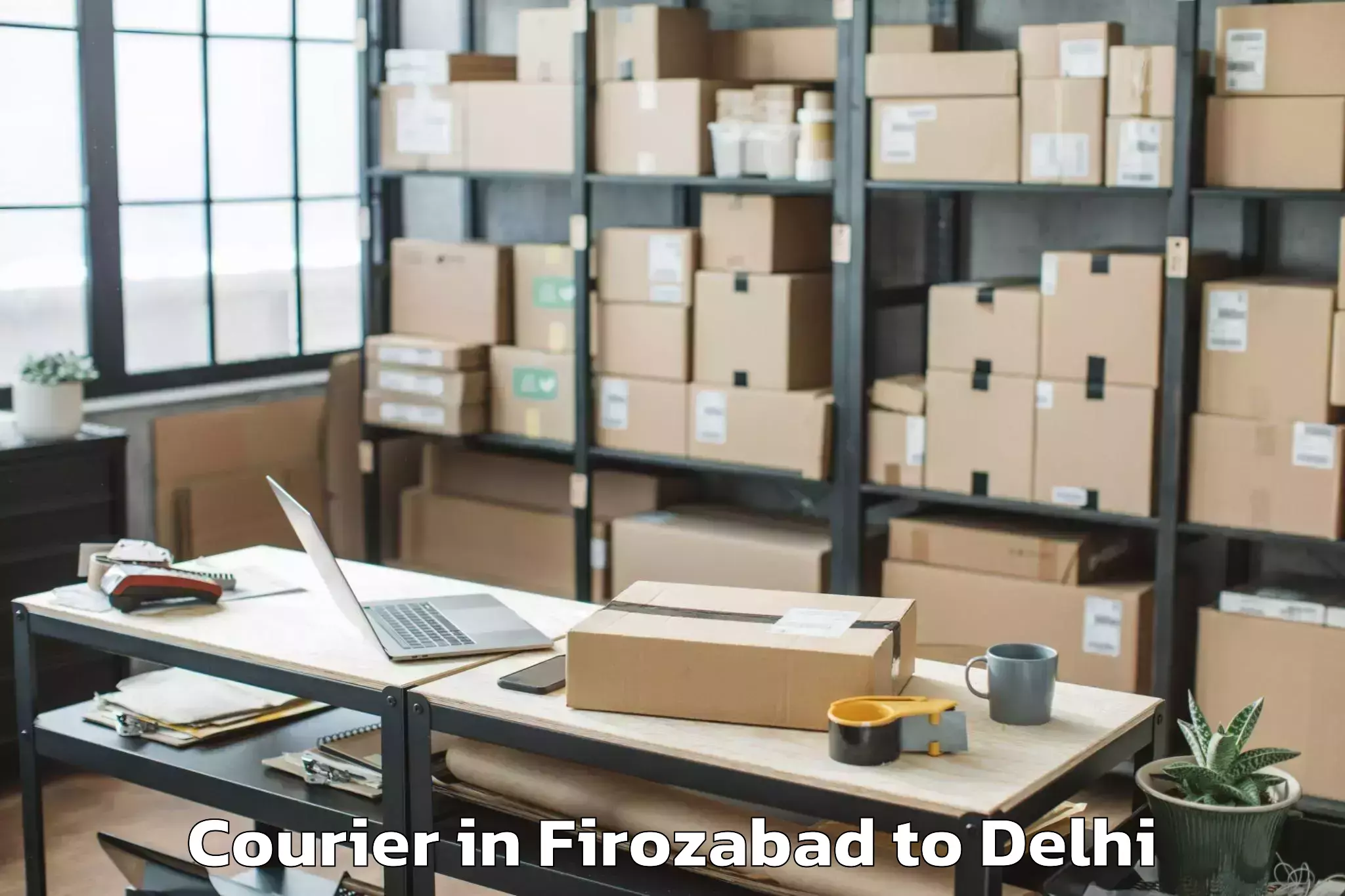 Hassle-Free Firozabad to Kalkaji Courier